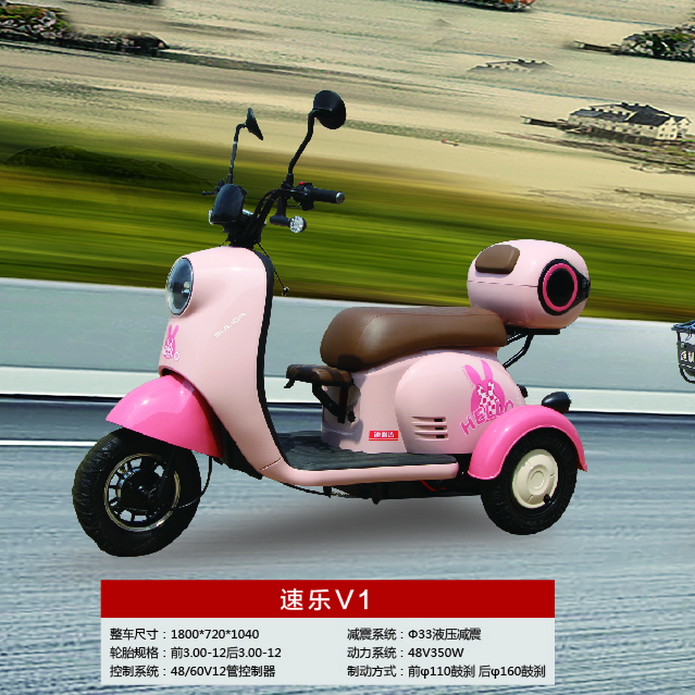 3 wheelers E motorcycle for personnel usage